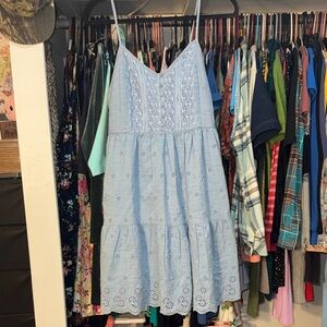 Levi's Light Blue Sleeveless Mini Dress